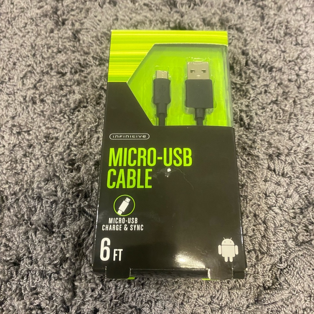 6ft Micro-USB Cable — Black